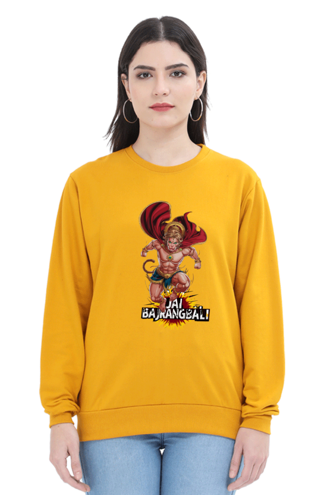 Hanuman Valor UnleashedSweatshirt T-Shirts for Women Vastrdhamm