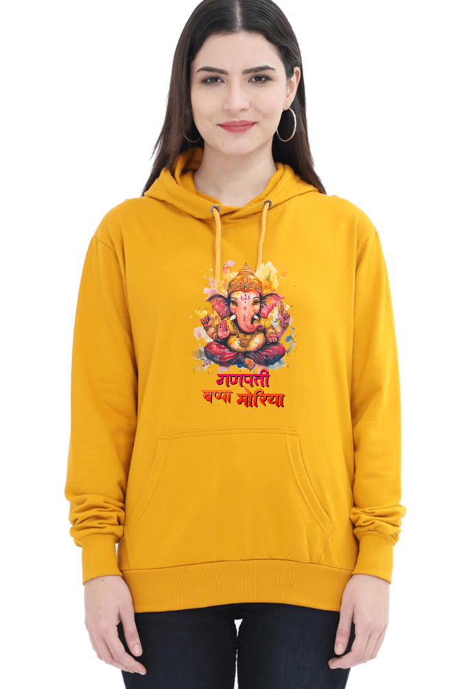 Jai Ganesha SpiritHoodie Sweatshirt T-Shirts for Women Vastrdhamm