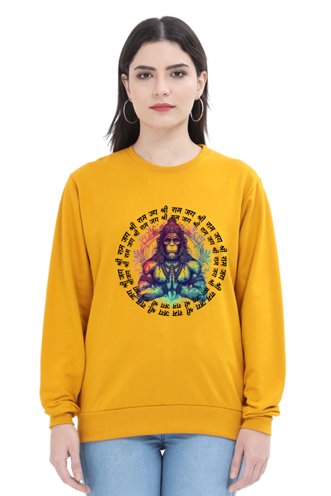 Hanuman Unyielding StrengthSweatshirt T-Shirts for Women Vastrdhamm