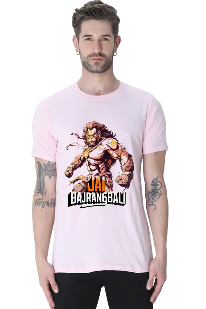 Jay Bajrang Bali The Mighty Protector T-Shirt | Regular Fit Vastrdhamm