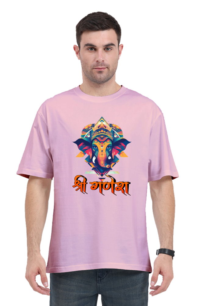 Jai Ganesha Protector Oversized Classic T-Shirts for Men Vastrdhamm