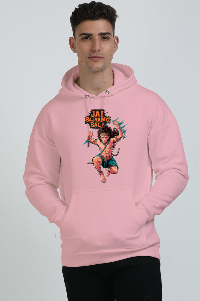 Hanuman Valor Oversized Hooded Sweatshirt T-Shirts for Men Vastrdhamm