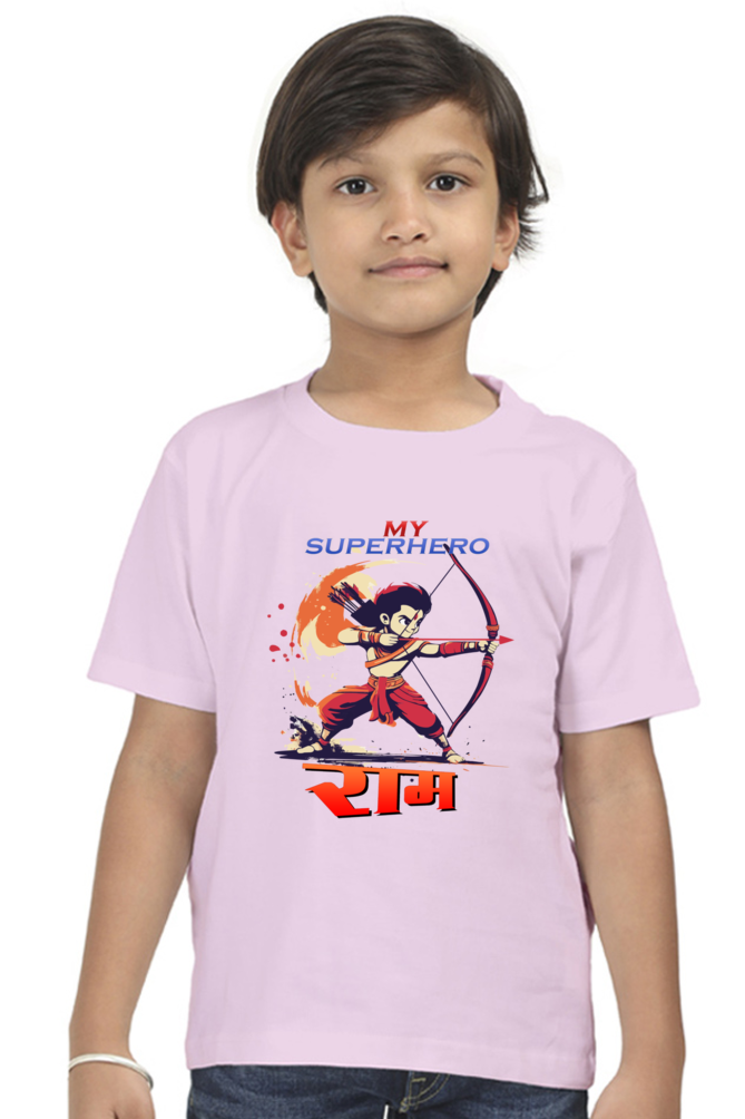 Ram Ji Devotion Round Neck Half Sleeve Classic T-Shirts for Boy Vastrdhamm