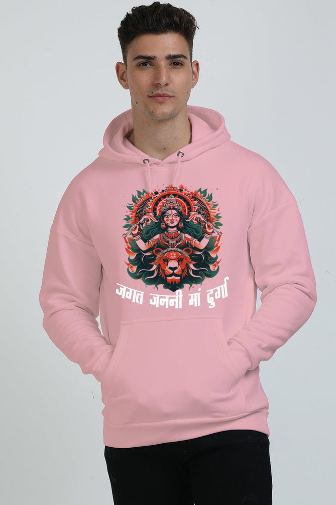 Durga Blessings Oversized Hooded Sweatshirt T-Shirts for Men Vastrdhamm