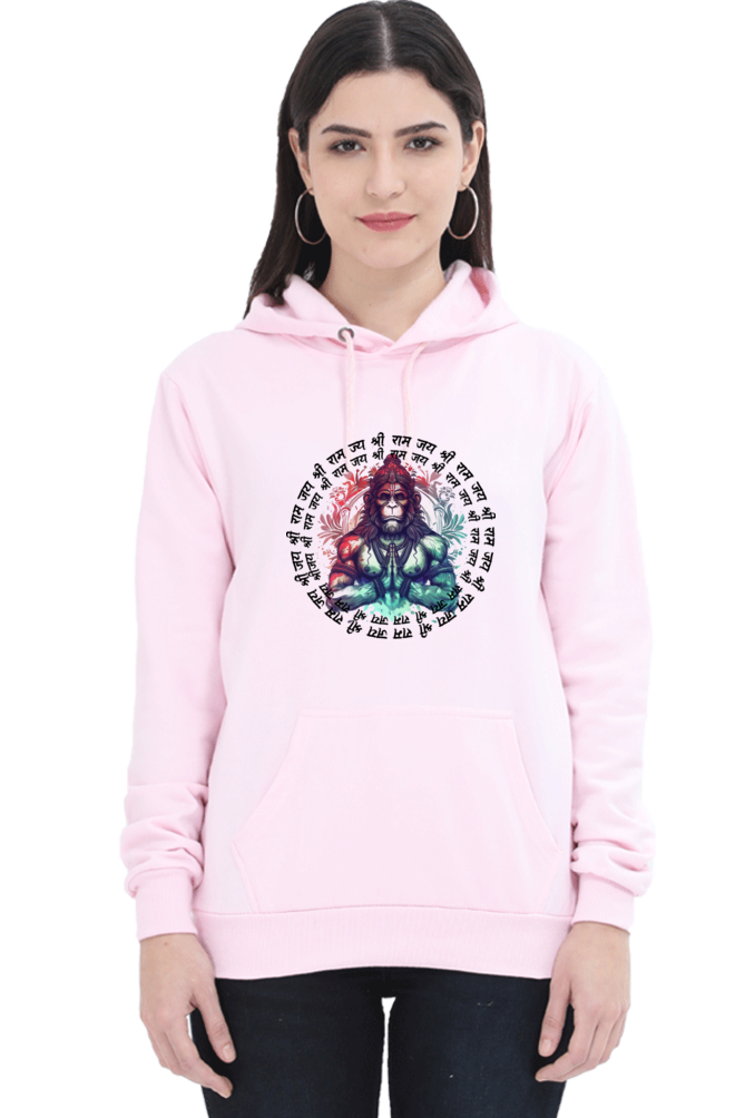 Hanuman Majestic DevotionHoodie Sweatshirt T-Shirts for Women Vastrdhamm