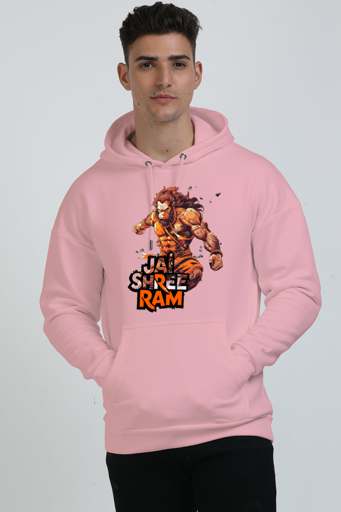 Hanuman Devotee Oversized Hooded Sweatshirt T-Shirts for Men Vastrdhamm