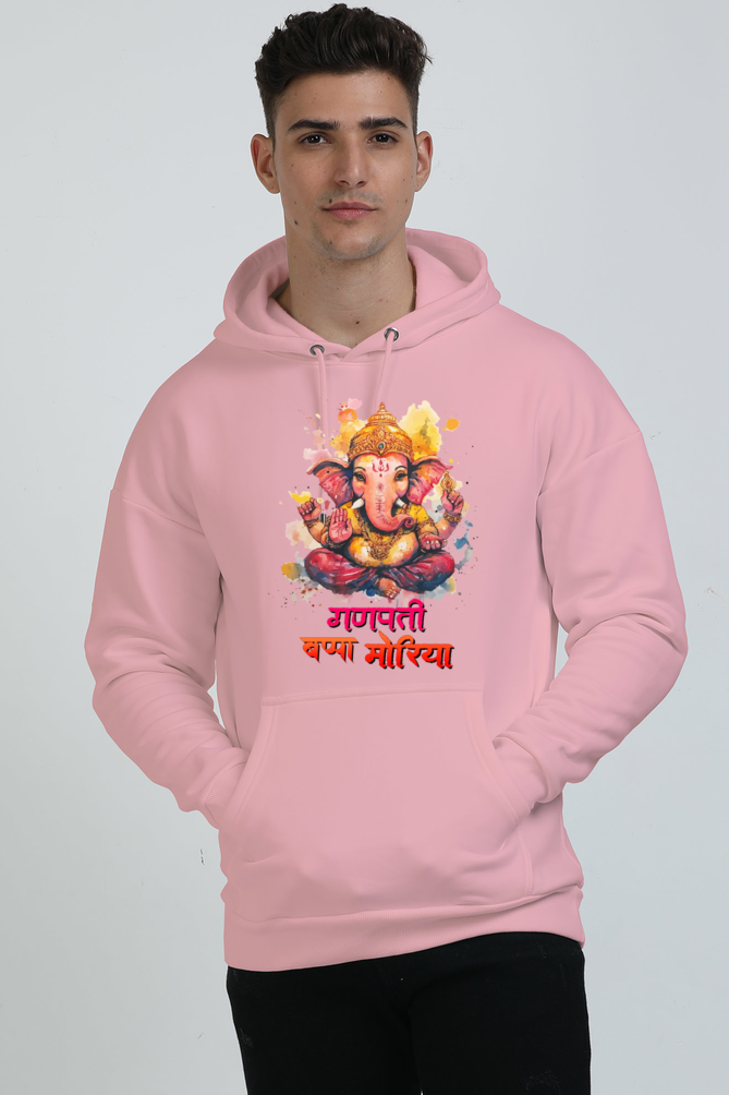 Ganesha Wisdom Oversized Hooded Sweatshirt T-Shirts for Men Vastrdhamm