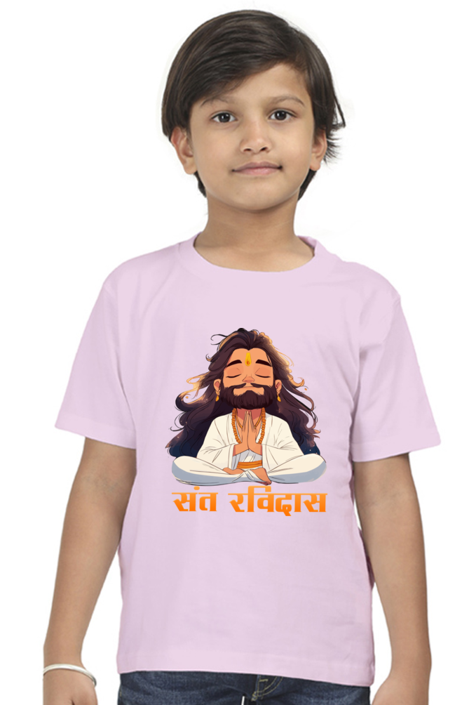 Sant Ravidas Wisdom Round Neck Half Sleeve Classic T-Shirts for Boy Vastrdhamm