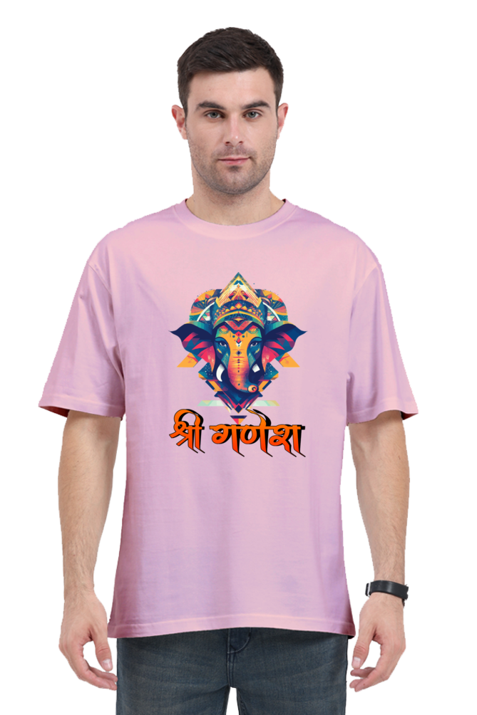 Jai Ganesha Protector Oversized Classic T-Shirts for Men Vastrdhamm