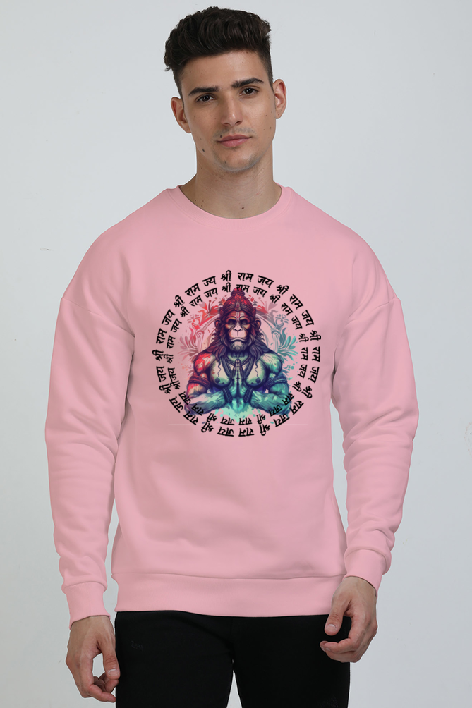 Hanuman Sacred Might Oversized Sweatshirt T-Shirts for Men Vastrdhamm