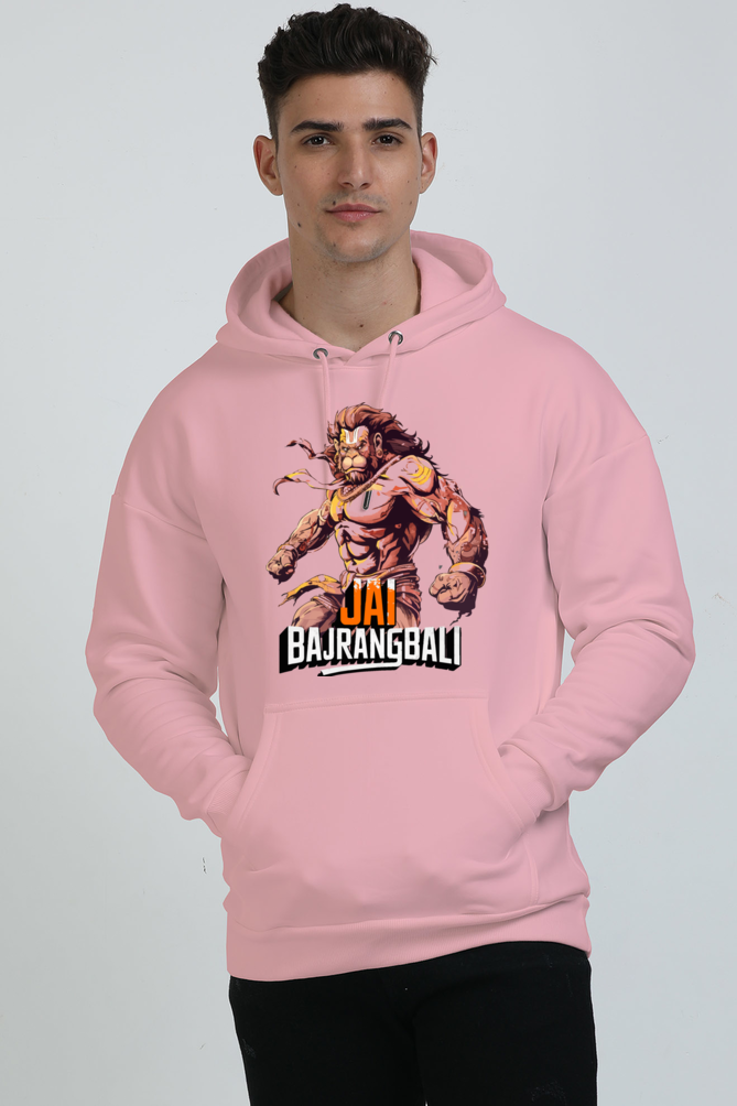 Hanuman Heroic Deeds Oversized Hooded Sweatshirt T-Shirts for Men Vastrdhamm