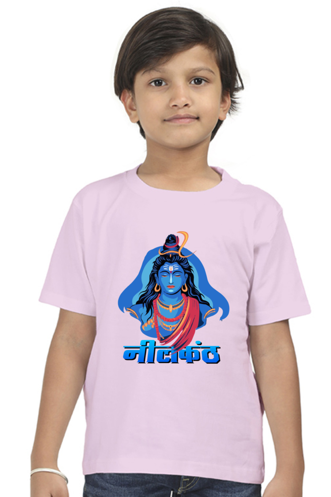 Shiv Ji Devotion Round Neck Half Sleeve Classic T-Shirts for Boy Vastrdhamm