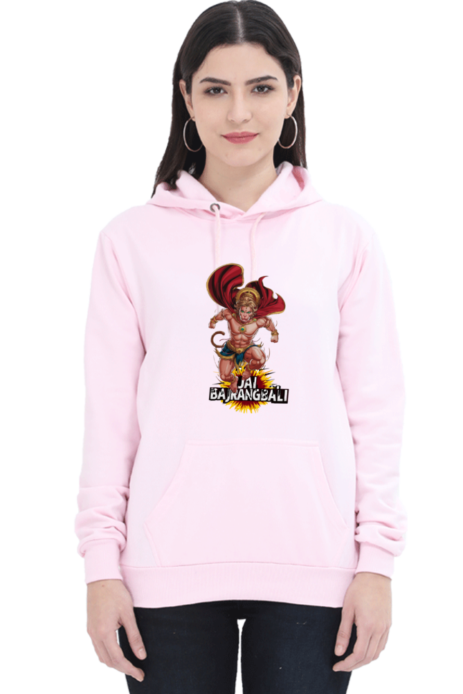 Hanuman Devotional HeroHoodie Sweatshirt T-Shirts for Women Vastrdhamm