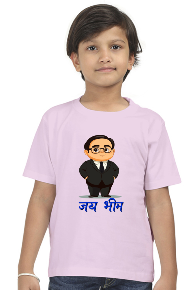 Ambedkar Social Justice Round Neck Half Sleeve Classic T-Shirts for Boy Vastrdhamm