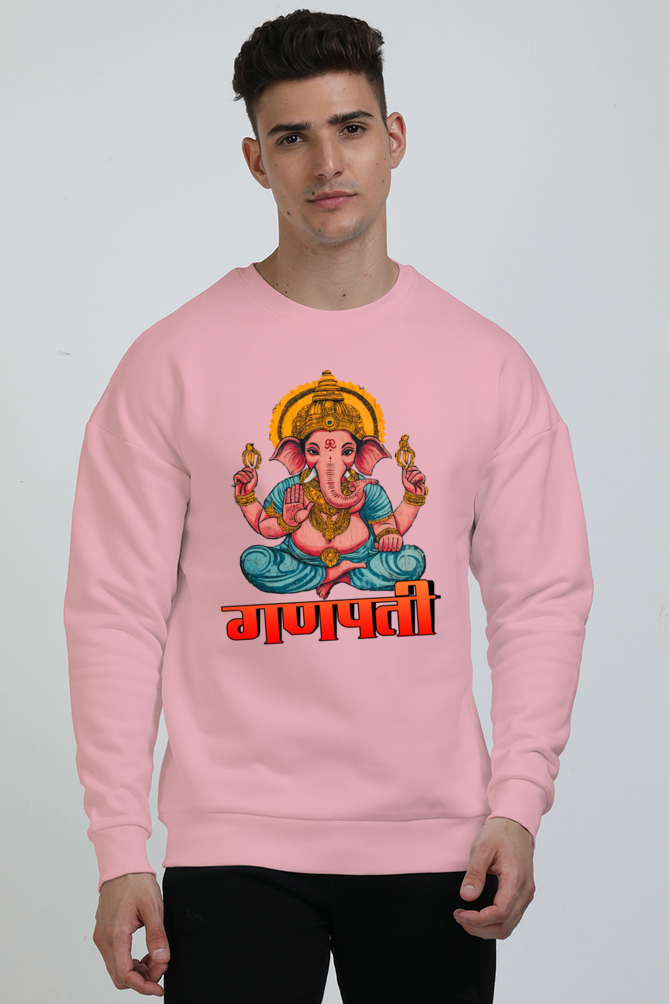 Ganesha Wisdom Oversized Sweatshirt T-Shirts for Men Vastrdhamm