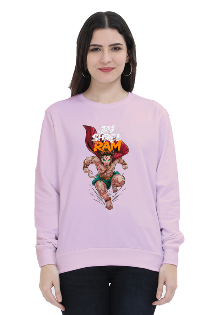 Hanuman Divine FaithSweatshirt T-Shirts for Women Vastrdhamm