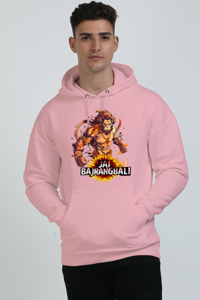 Hanuman Strong Oversized Hooded Sweatshirt T-Shirts for Men Vastrdhamm