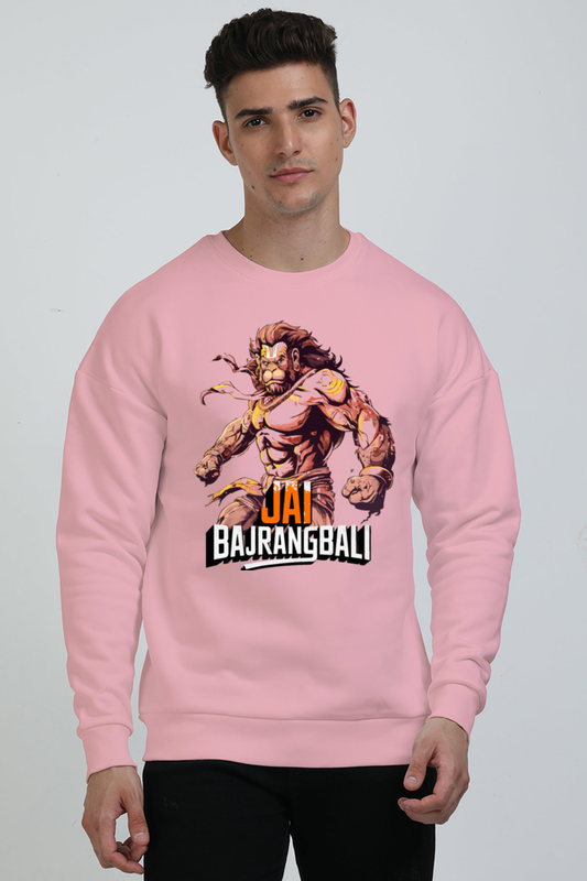 Hanuman Strong Oversized Sweatshirt T-Shirts for Men Vastrdhamm