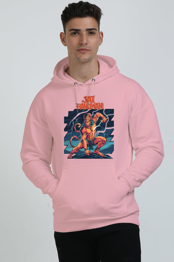 Hanuman Valor Unleashed Oversized Hooded Sweatshirt T-Shirts for Men Vastrdhamm