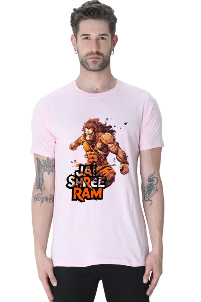 Hanuman Muscles of Devotion T-Shirt | Regular Fit Vastrdhamm