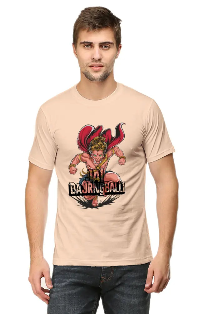 Jai Bajrang Bali Unleashing Divine Power T-Shirt | Regular Fit Vastrdhamm