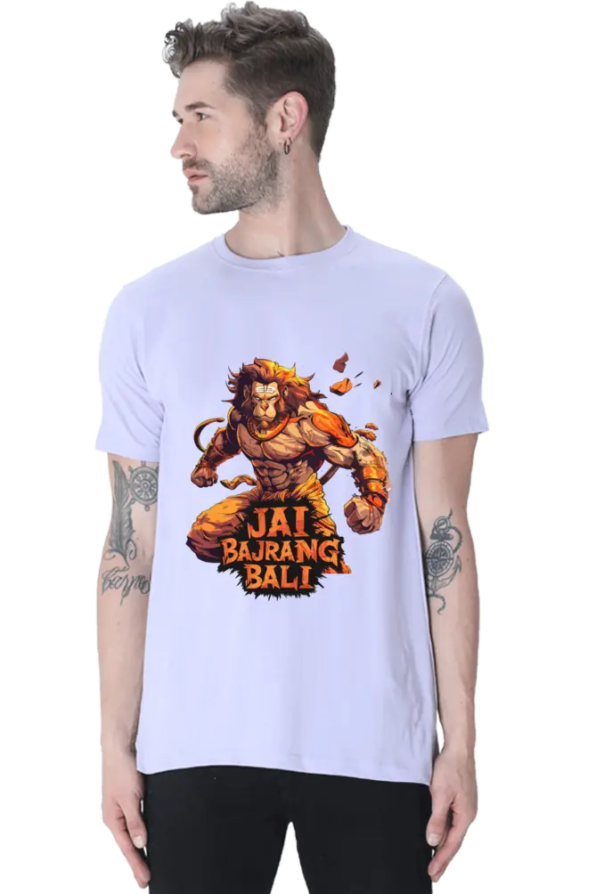 Hanuman in Meditation T-Shirt | Regular Fit Vastrdhamm