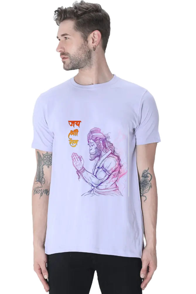 Hanuman's Hands in Prayer evotion Embodied T-Shirt | Regular Fit Vastrdhamm