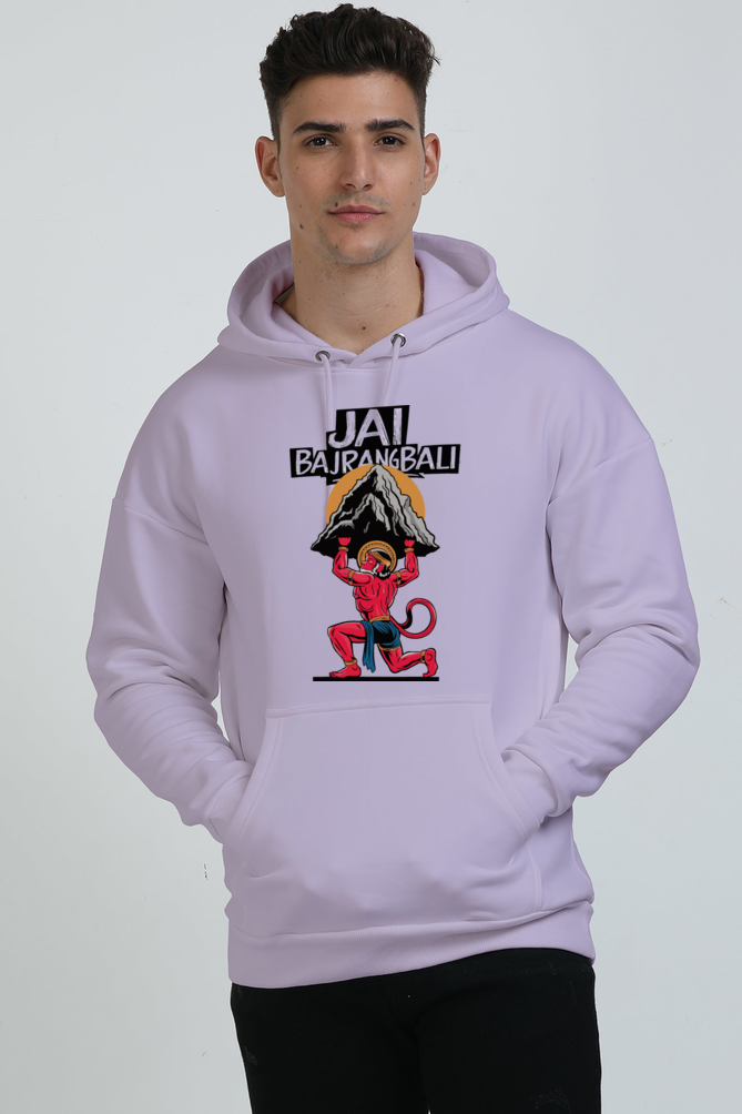 Hanuman Devotional Spirit Oversized Hooded Sweatshirt T-Shirts for Men Vastrdhamm