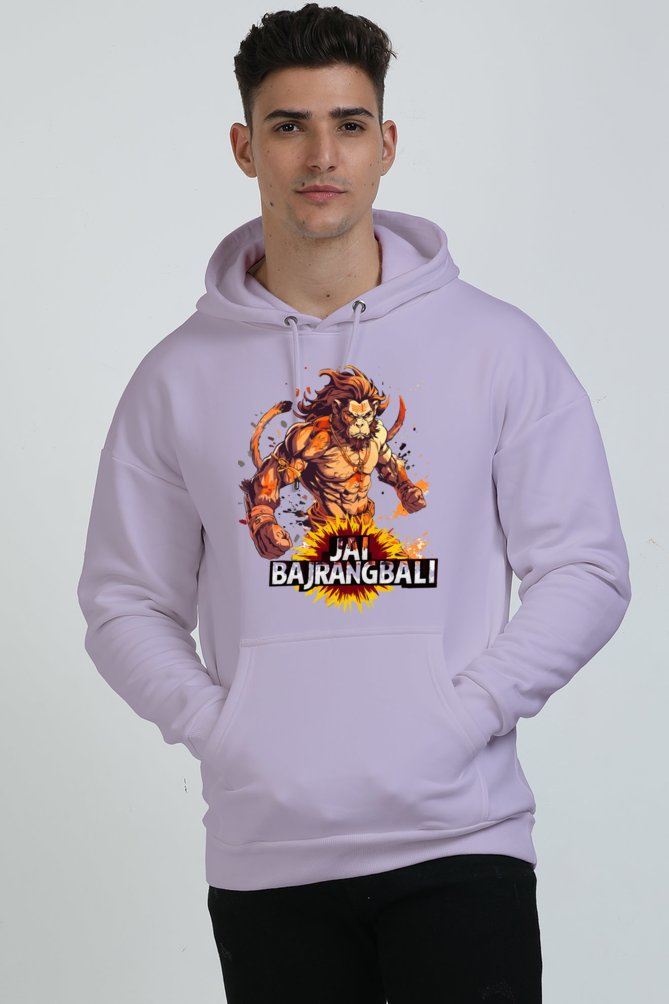 Hanuman Strong Oversized Hooded Sweatshirt T-Shirts for Men Vastrdhamm