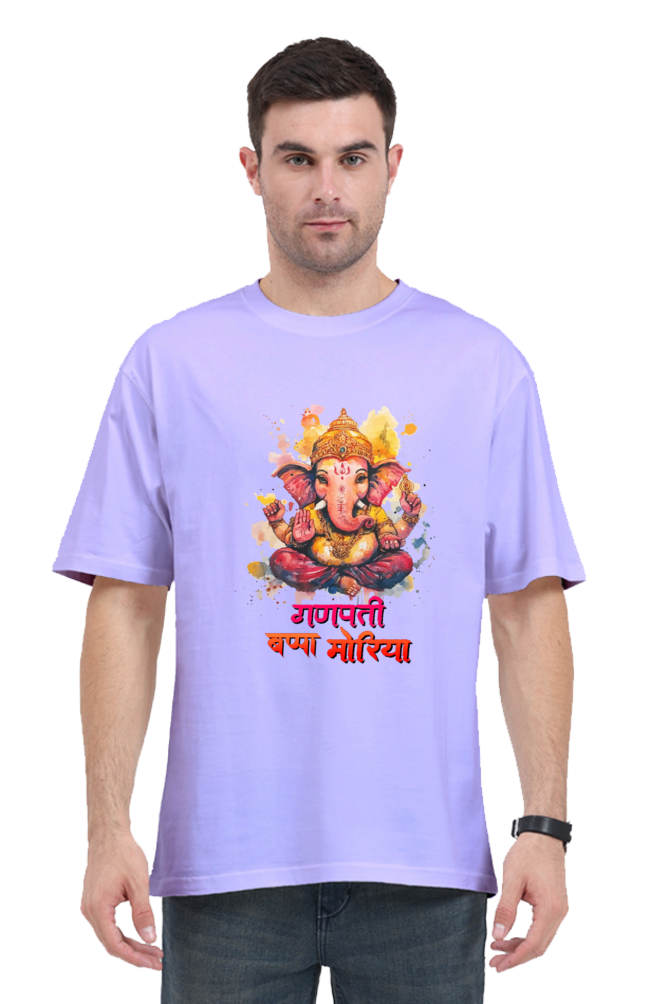 Ganesha Wisdom Oversized Classic T-Shirts for Men Vastrdhamm