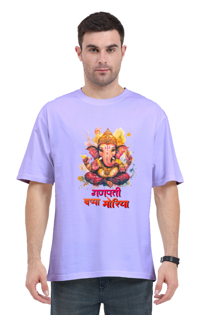 Ganesha Wisdom Oversized Classic T-Shirts for Men Vastrdhamm