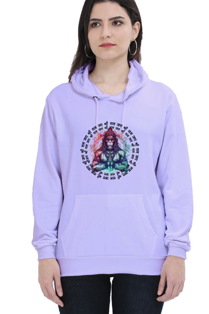 Hanuman Majestic DevotionHoodie Sweatshirt T-Shirts for Women Vastrdhamm