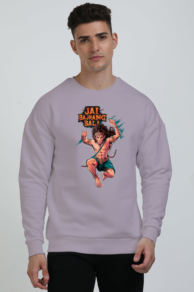 Hanuman Devotional Spirit Oversized Sweatshirt T-Shirts for Men Vastrdhamm