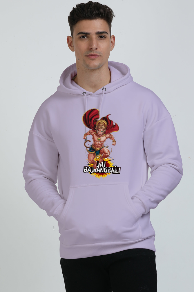 Hanuman Devotional Hero Oversized Hooded Sweatshirt T-Shirts for Men Vastrdhamm