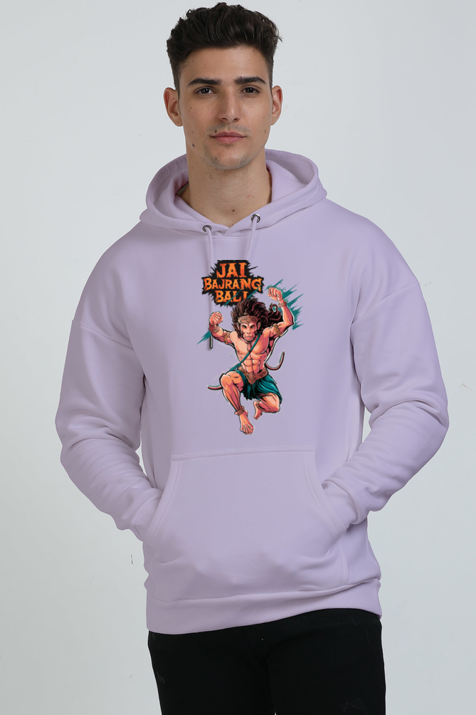 Hanuman Valor Oversized Hooded Sweatshirt T-Shirts for Men Vastrdhamm