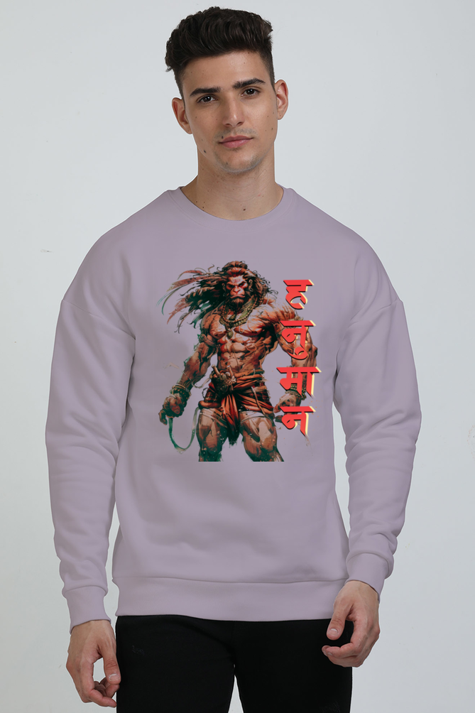 Hanuman Valor Unleashed Oversized Sweatshirt T-Shirts for Men Vastrdhamm