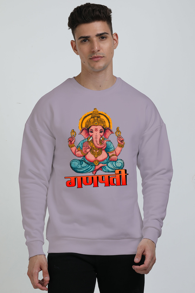 Ganesha Wisdom Oversized Sweatshirt T-Shirts for Men Vastrdhamm