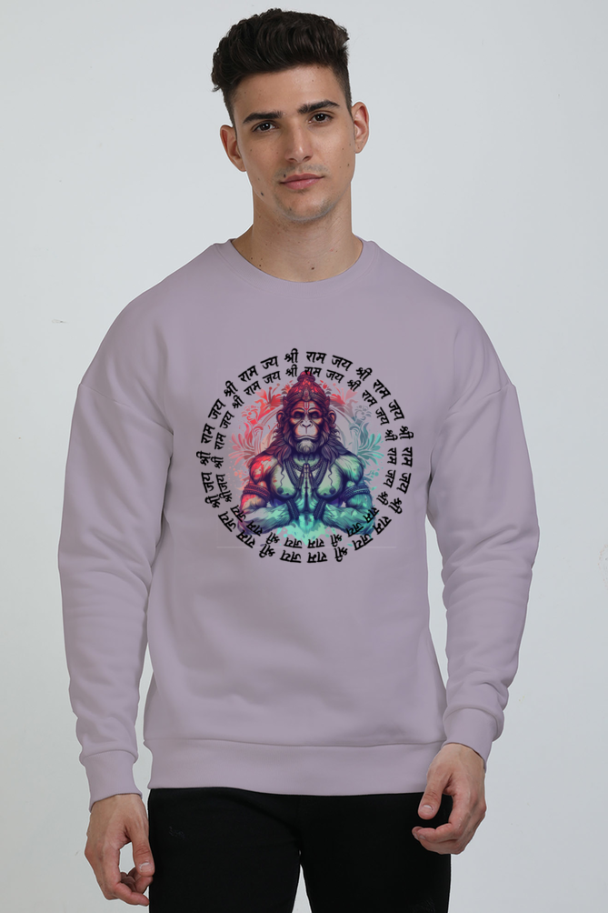 Hanuman Sacred Might Oversized Sweatshirt T-Shirts for Men Vastrdhamm