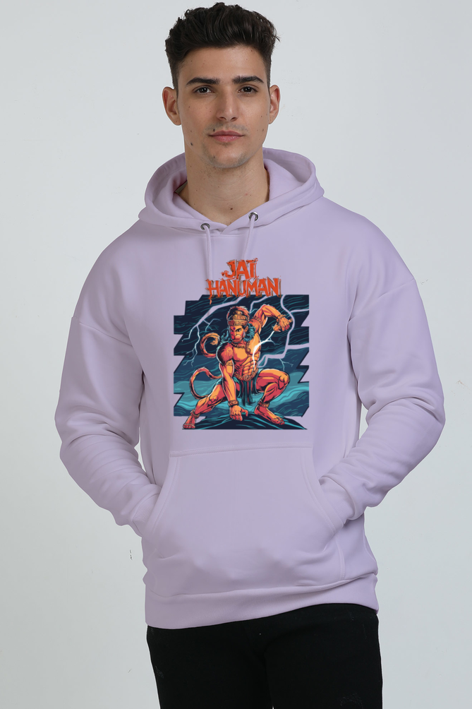 Hanuman Valor Unleashed Oversized Hooded Sweatshirt T-Shirts for Men Vastrdhamm