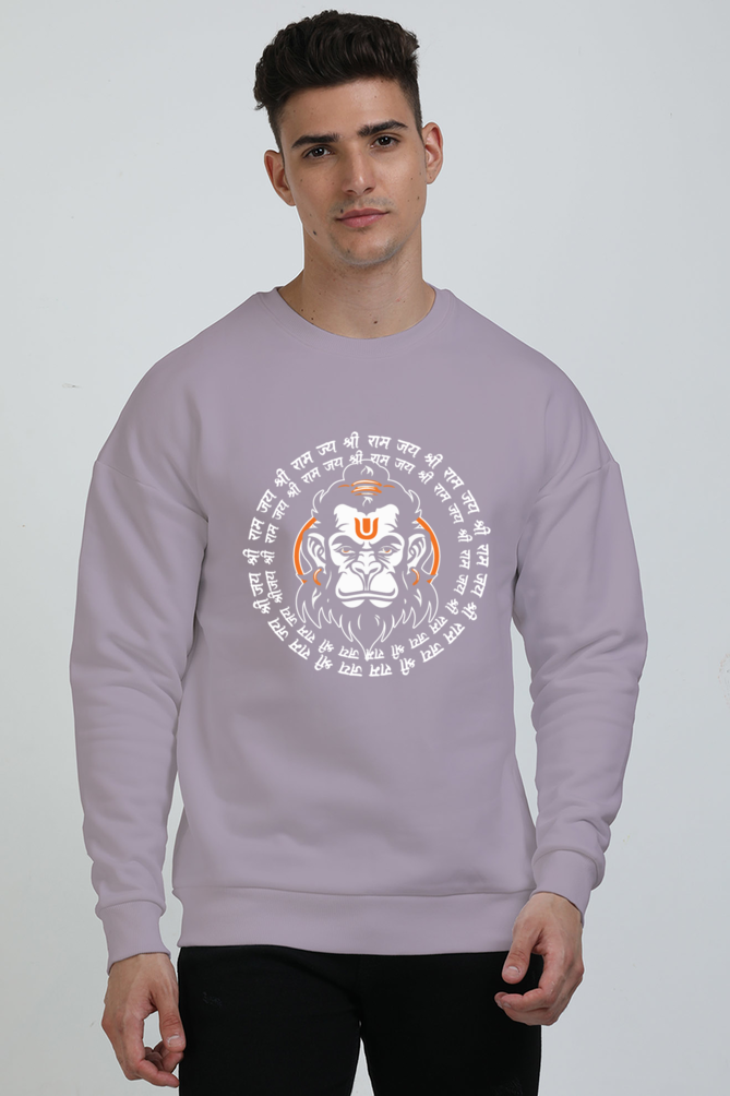 Hanuman Bhakti Power Oversized Sweatshirt T-Shirts for Men Vastrdhamm