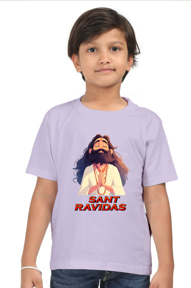 Ravidas Jayanti Spirit Round Neck Half Sleeve Classic T-Shirts for Boy Vastrdhamm