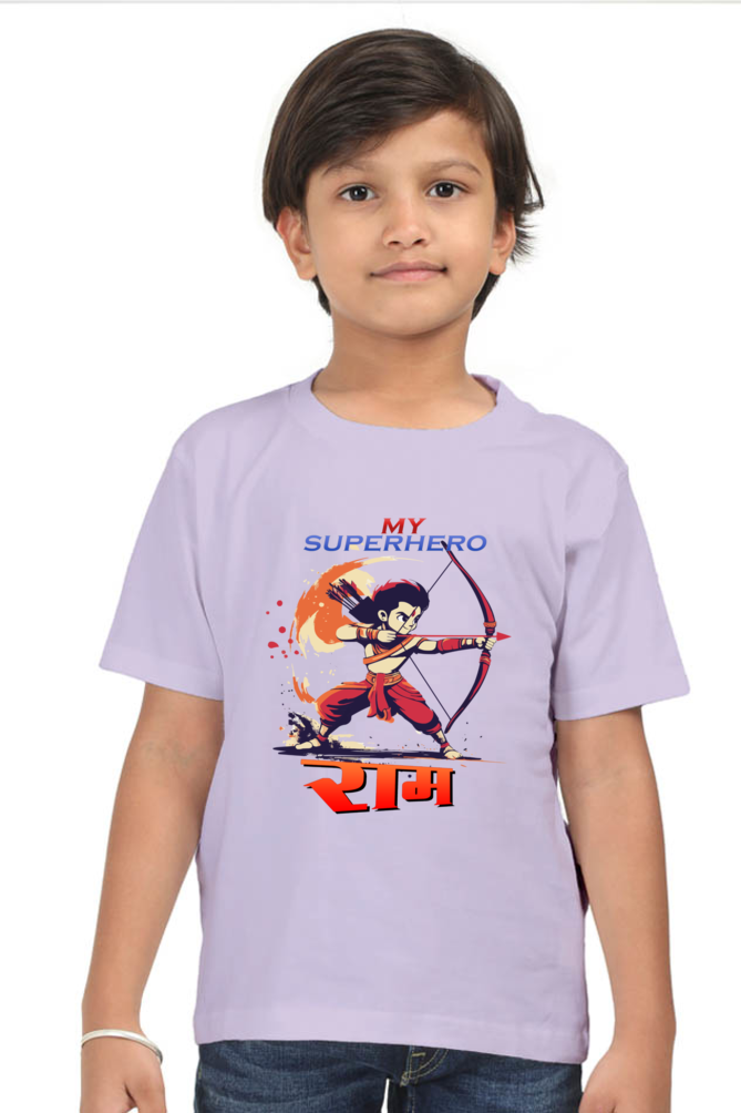 Ram Ji Devotion Round Neck Half Sleeve Classic T-Shirts for Boy Vastrdhamm