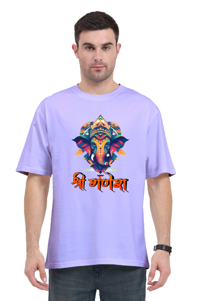 Jai Ganesha Protector Oversized Classic T-Shirts for Men Vastrdhamm