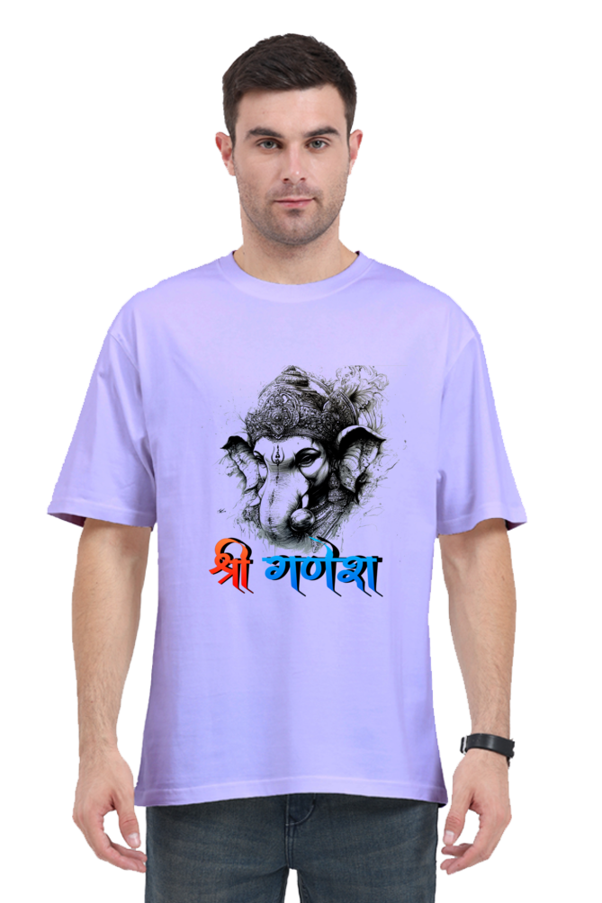 Ganesha Wisdom Oversized Classic T-Shirts for Men Vastrdhamm