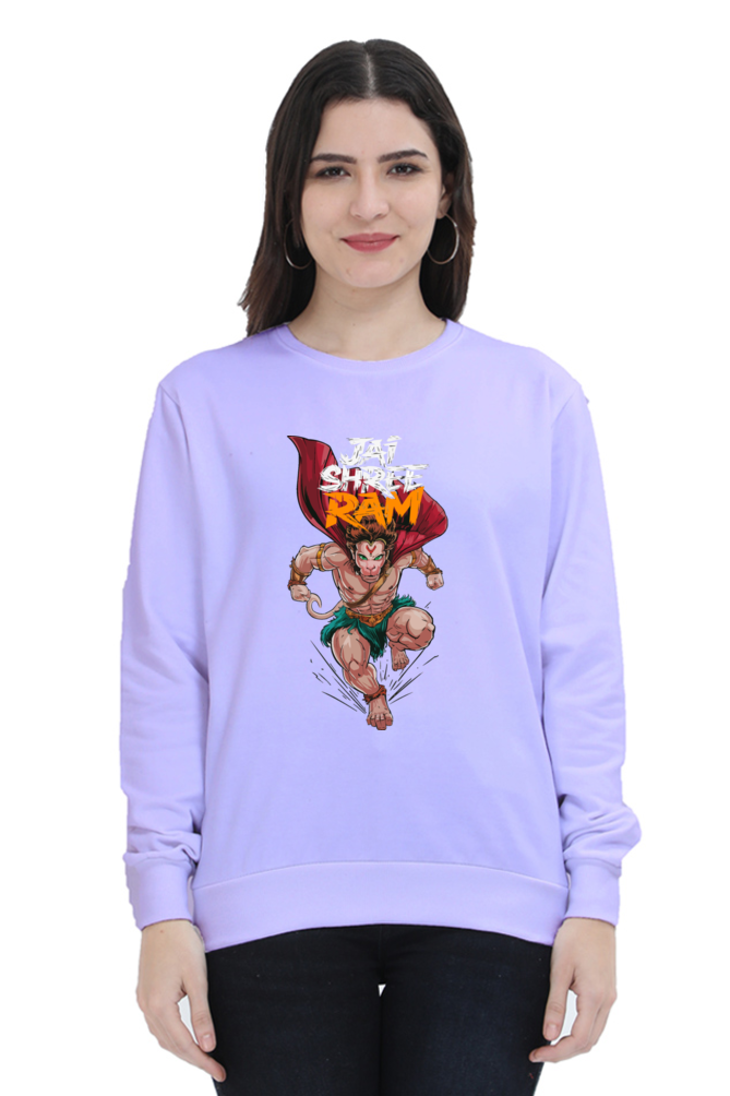 Hanuman Divine FaithSweatshirt T-Shirts for Women Vastrdhamm