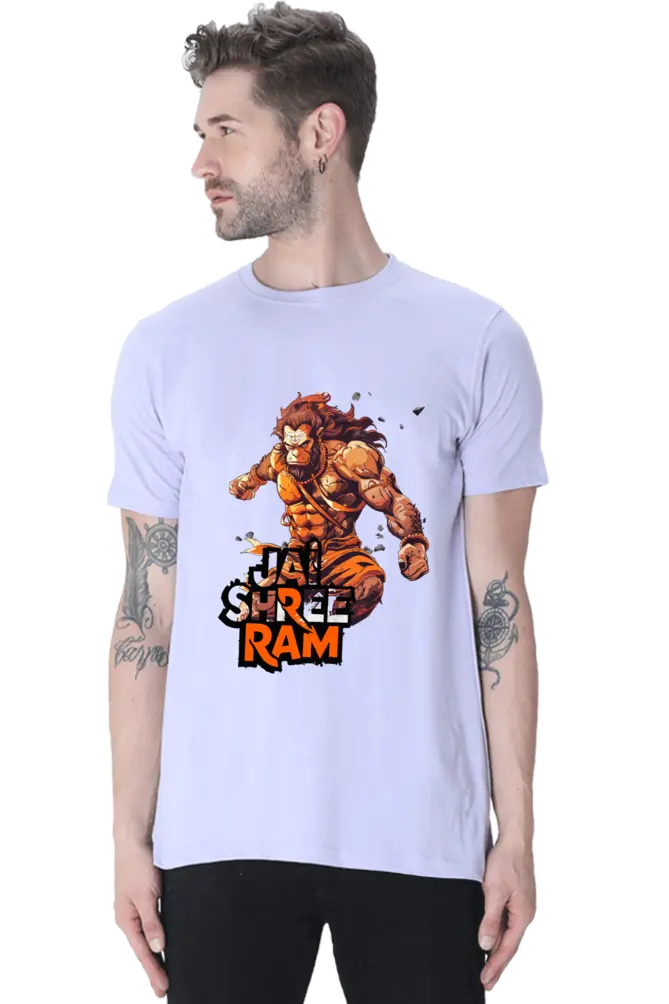 Hanuman Muscles of Devotion T-Shirt | Regular Fit Vastrdhamm