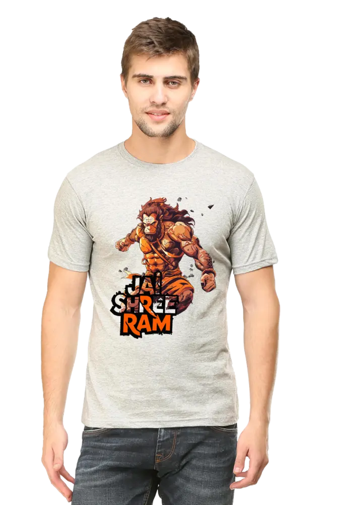 Hanuman Muscles of Devotion T-Shirt | Regular Fit Vastrdhamm