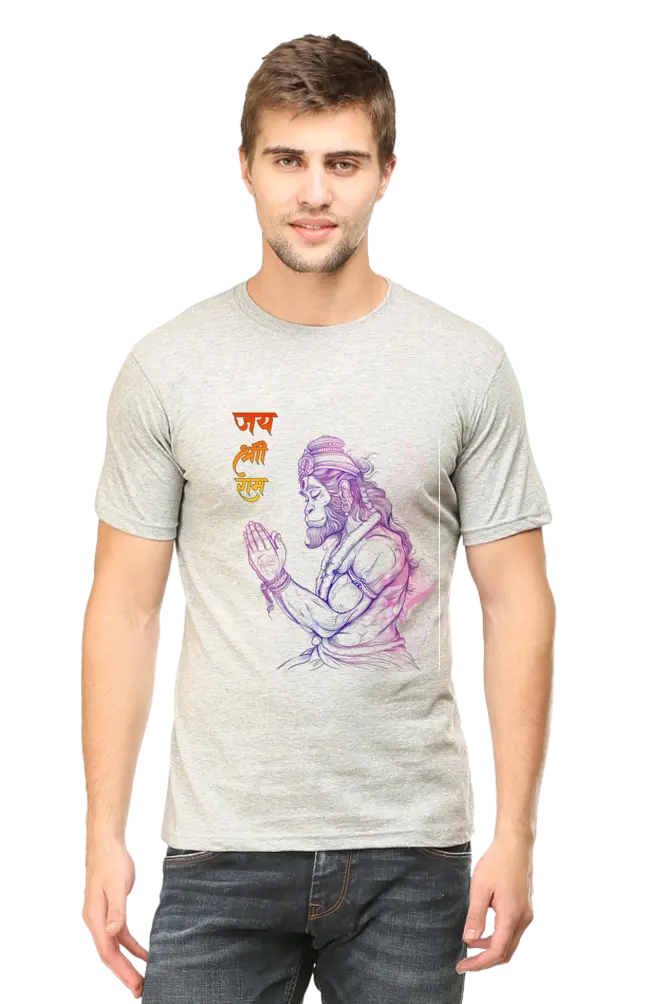 Hanuman's Hands in Prayer evotion Embodied T-Shirt | Regular Fit Vastrdhamm