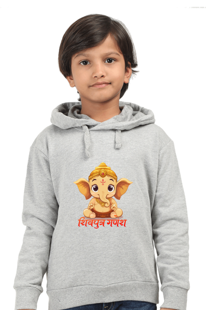 Jai Ganesha Glory Hoodie Sweatshirt  T-Shirts for Boy Vastrdhamm