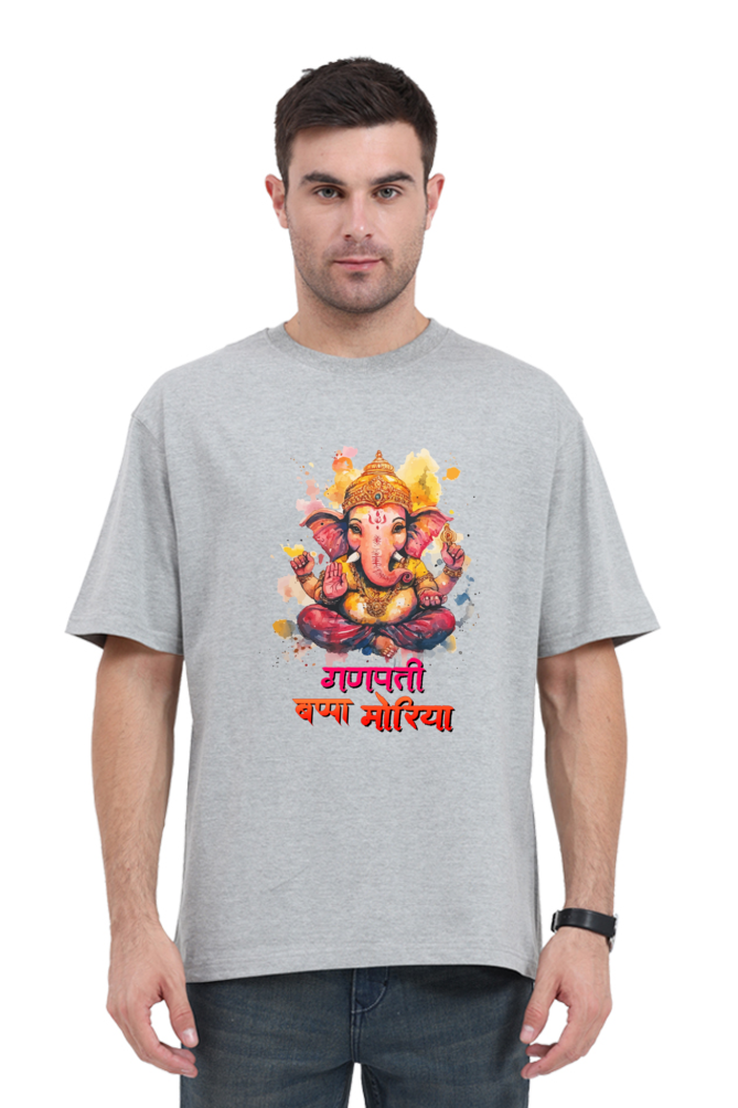 Ganesha Wisdom Oversized Classic T-Shirts for Men Vastrdhamm